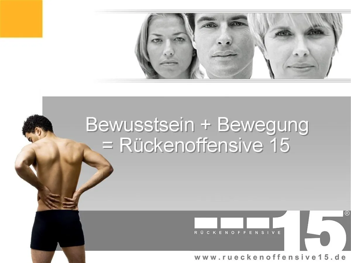 Rückenoffensive 15 zu Gast auf dem 1. Rostocker Rückentag am 15. August 2007 - die deutschlandweite Bewegung für einen gesunden Rücken auf Tour in Mecklenburg-Vorpommern