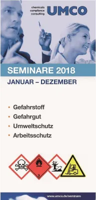 UMCO veröffentlicht Seminarplaner für 2018 Bild: UMCO veröffentlicht Seminarplaner für 2018