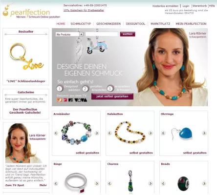 Bild: Lara Joy Körner neues Testimonial bei pearlfection.de