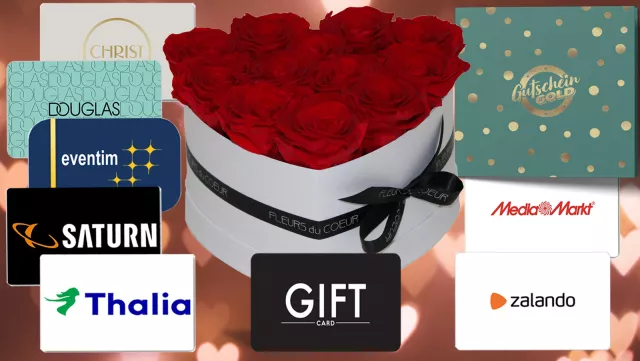 Bild: Jetzt bei FLEURS du COEUR ► Rosen & Gutscheinkarten als Geschenk Set