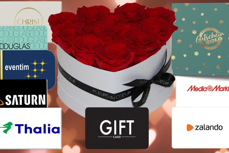 Bild: Jetzt bei FLEURS du COEUR ► Rosen & Gutscheinkarten als Geschenk Set
