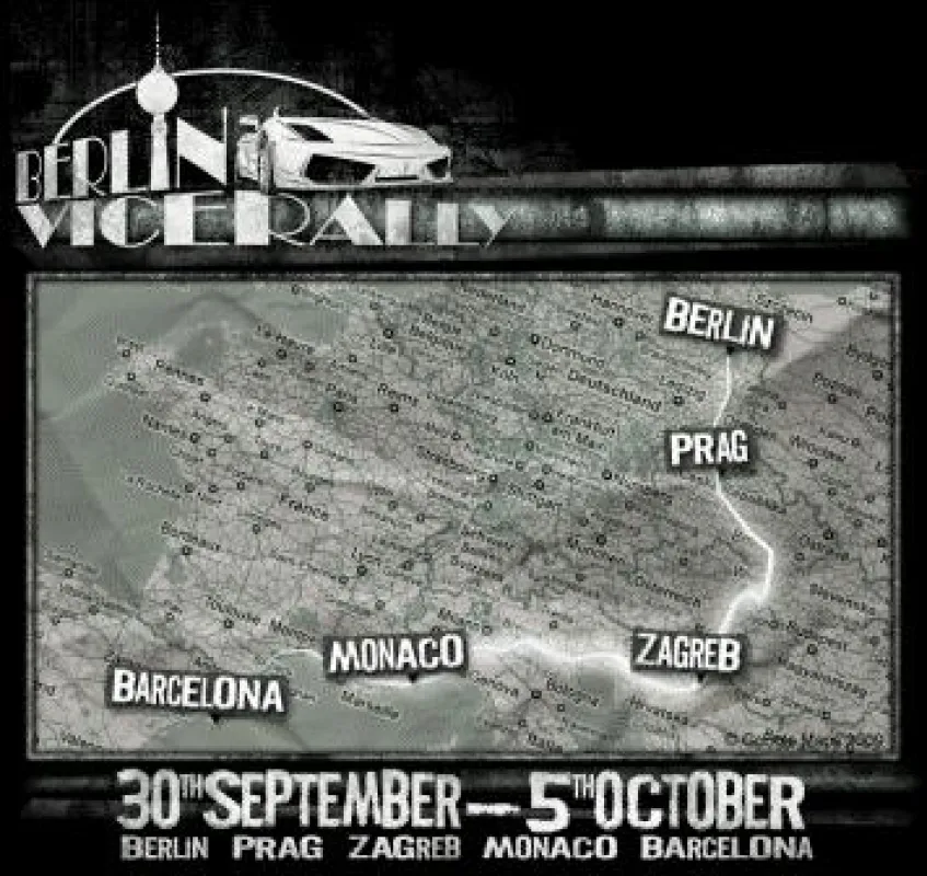Berlin Vice Rally, 30.09 - 5.10.09: Exklusives Event mit viel PS-Spaß, VIP-Clubs und teuren Hotels