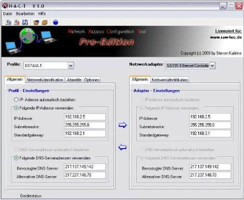 Bild: Netzwerkeinstellungen effektiver Verwalten und schneller Ändern