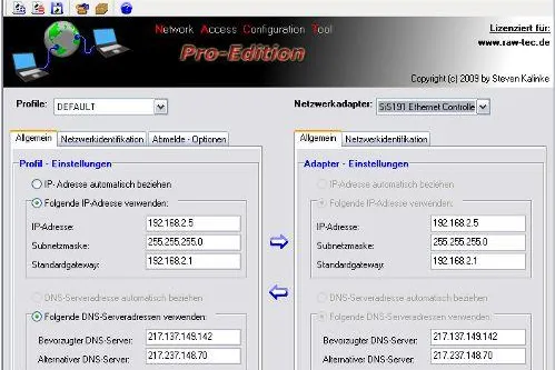 Bild: Netzwerkeinstellungen effektiver Verwalten und schneller Ändern