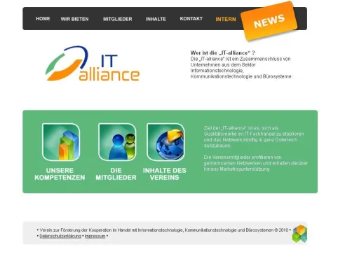 Neuer Webauftritt für die Experten von IT - alliance Bild: Neuer Webauftritt für die Experten von IT - alliance