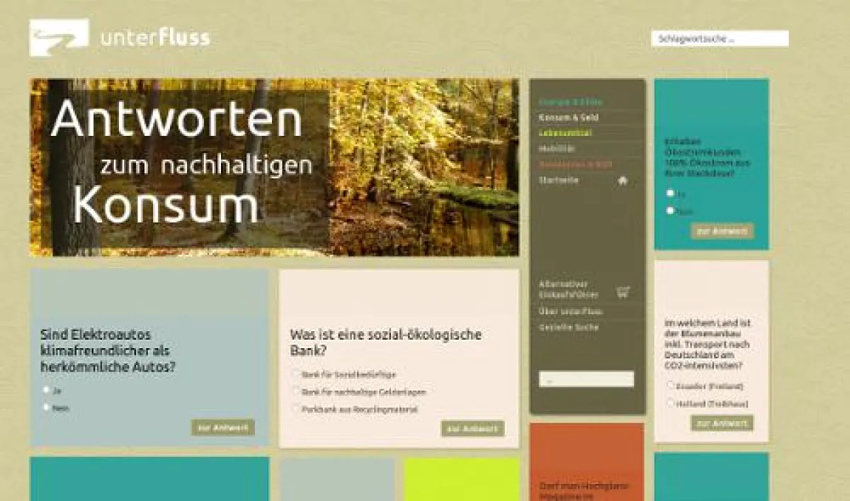 Startseite von unterfluss