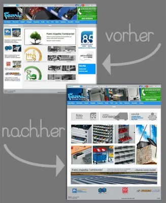 Bild: Die neue Homepage der Webseite von FAMI Storage Systems