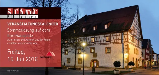 Bild: Sommerlesung auf dem Kornhausplatz