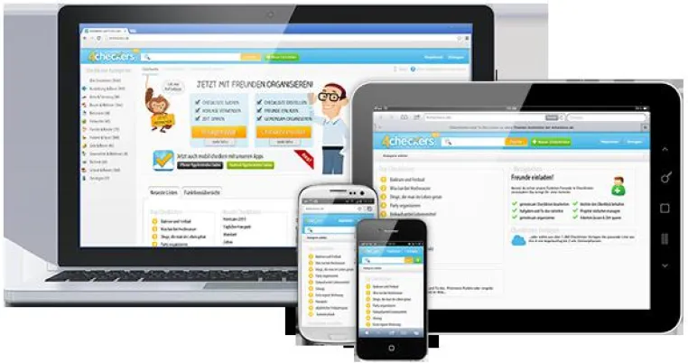 Übersichtlichkeit für alle Endgeräte: 4checkers.de realisiert Responsive-Design. Bild: Übersichtlichkeit für alle Endgeräte: 4checkers.de realisiert Responsive-Design.