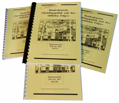 "Bundesdeutsche Flüchtlingspolitik und ihre tödlichen Folgen" (1993 bis 2022) Bild: "Bundesdeutsche Flüchtlingspolitik und ihre tödlichen Folgen" (1993 bis 2022)