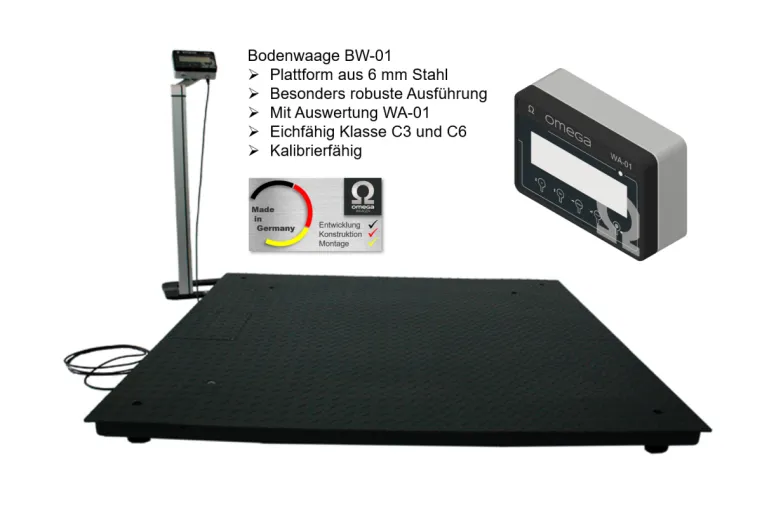 Wägebrücke BW-01 800 x 800 mm Bild: Wägebrücke BW-01 800 x 800 mm