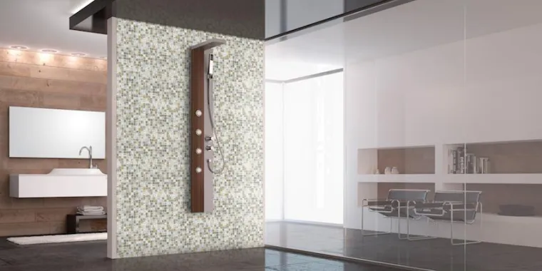 Bild: Nachhaltiges Bauen - Öko-Glasmosaik aus 99% Recyclingglas