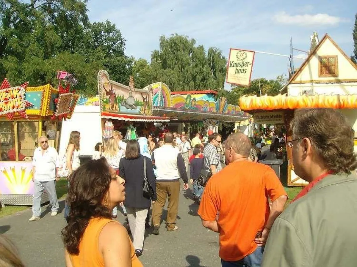 Blick auf den Festplatz