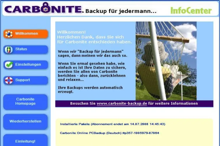 Carbonite - Das sichere und günstige Online-Backup mit unbegrenzten Speicherplatz Bild: Carbonite - Das sichere und günstige Online-Backup mit unbegrenzten Speicherplatz