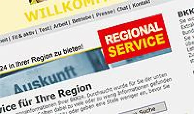 Bild: Regionales Informationssystem für Krankenkassen-Kunden