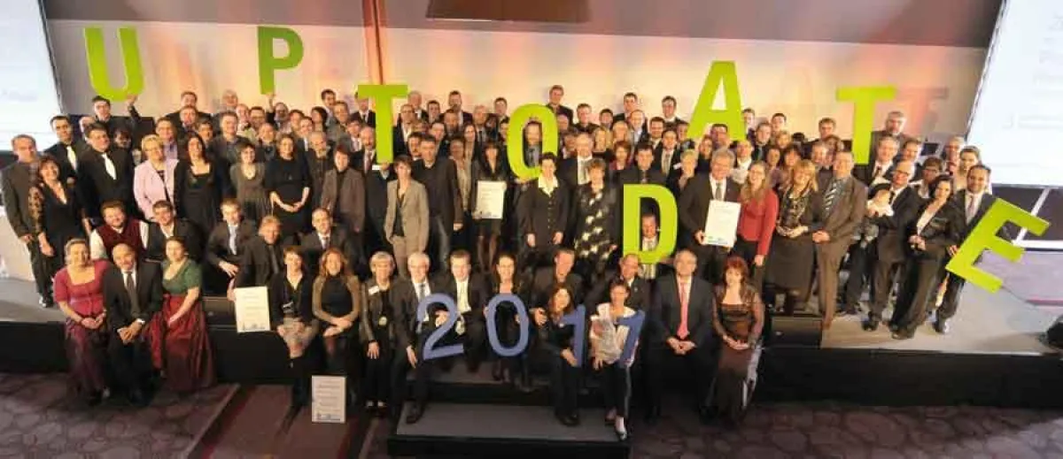 Gruppenbild der Profis im Handwerk (02/2011, München), Foto Kersten Mahler