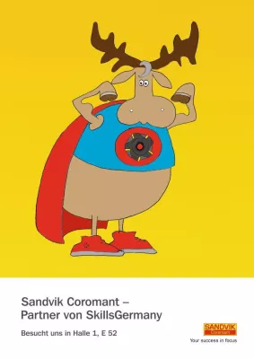 Bild: Sandvik Coromant unterstützt den Berufswettbewerb SkillsGermany auf der AMB 2008