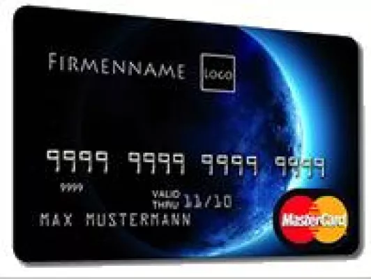 Bild: Prepaidcard-Kreditkarte MIT HOCHPRÄGUNG im individuellen Firmendesign