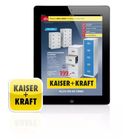 Bild: KAISER+KRAFT-Produkte jetzt auch per iPad-App erhältlich