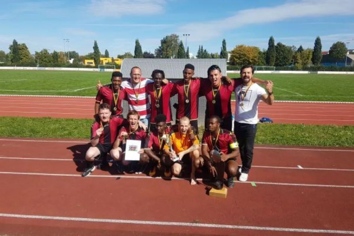Die frischgebackenen Deutschen Fußballmeister 2019 der Berufsbildungswerke kommen aus Ravensburg