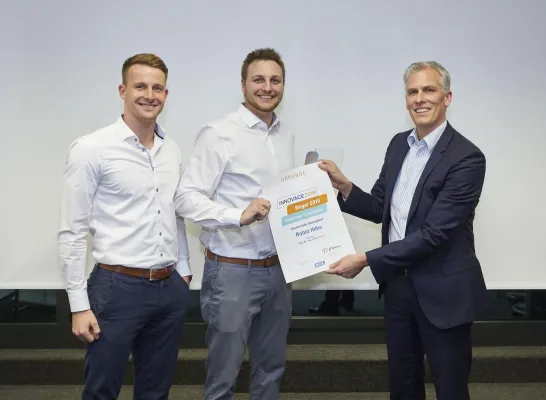 Robin Hilke und Hochschule Düsseldorf mit INNOVACE 2019 prämiert Bild: Robin Hilke und Hochschule Düsseldorf mit INNOVACE 2019 prämiert