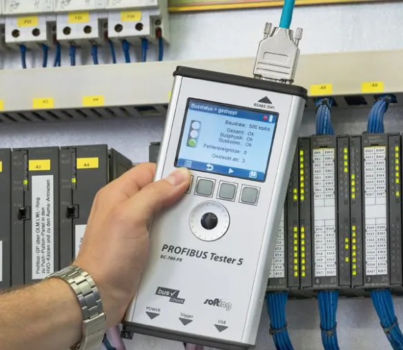 Bild: Mobile PROFIBUS-Diagnose und Kabeltest in einem Gerät