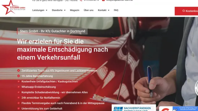 Bild: Kfz Gutachter Essen - Ihr Ingenieurbüro für Fahrzeugtechnik - Stern GmbH