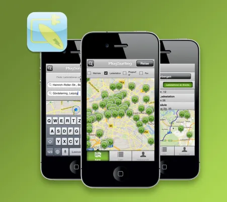 Bild: PlugSurfing App zeigt den Weg zu 13.000 Elektrotankstellen in Deutschland und Europa