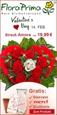 Der Valentinstag kommt schneller als man denkt – früh bestellen lohnt sich! Bild: Der Valentinstag kommt schneller als man denkt – früh bestellen lohnt sich!