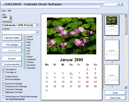 Bild: Kalucker: Kalender Marke Eigenbau