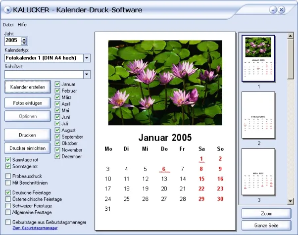 Kalucker: Kalender Marke Eigenbau Bild: Kalucker: Kalender Marke Eigenbau