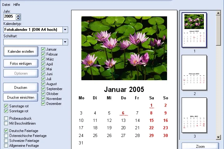 Bild: Kalucker: Kalender Marke Eigenbau