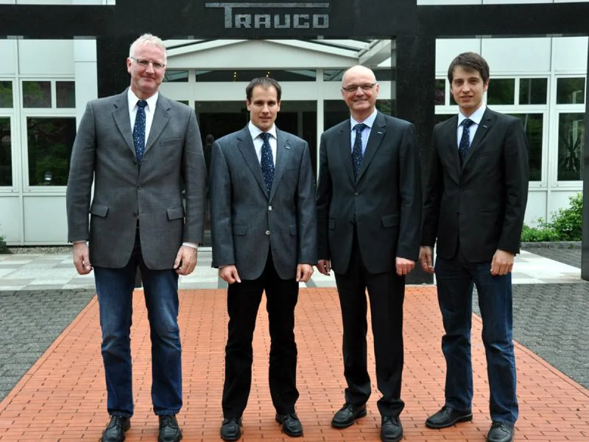 Zufrieden mit dem Geschäftsverlauf (v.l.): R. Trauernicht, W. Liebetrau, H. Schön, M. Trauernicht.