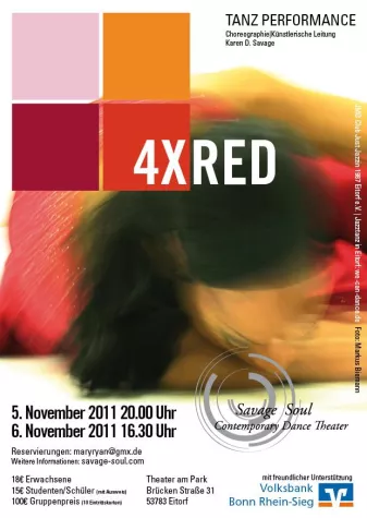 Bild: Tanzpremiere "4xRed" Konzept/Choreographie: Karen D. Savage