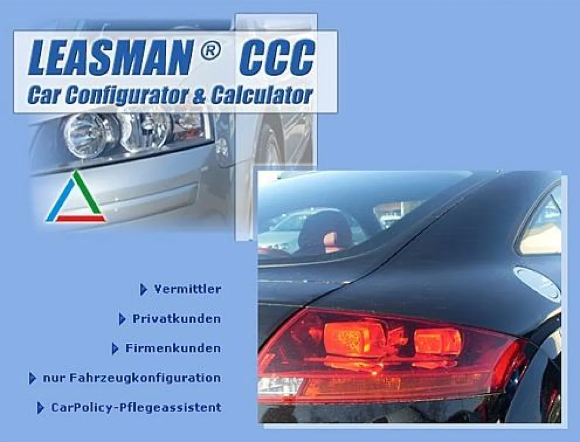 Startmaske der neuen Leasman-CCC-Version