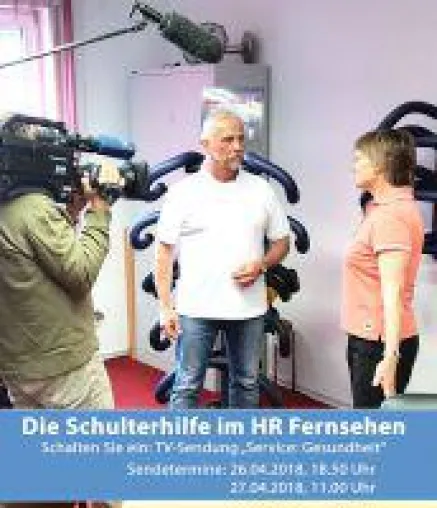 Bild: Die AktiFlex Schulterhilfe im Fernsehen