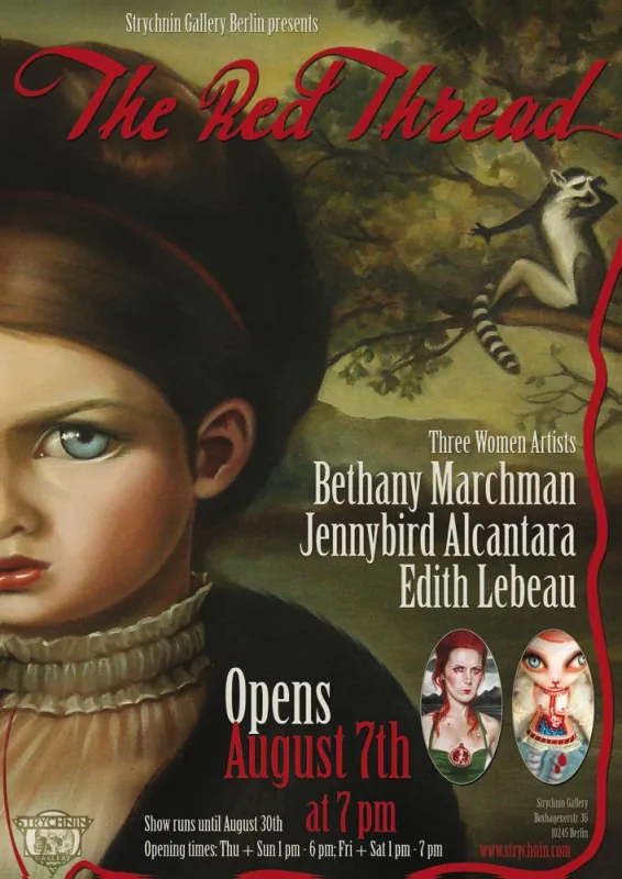 Bethany Marchman, Edith Lebeau und Jennybird Alcantara stellen ab dem 7. August bei Strychnin aus.