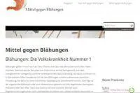 Bild: Ratschläge, Tipps und Kaufempfehlungen um Blähungen zu bekämpfen auf mittel-gegen-blähungen.de