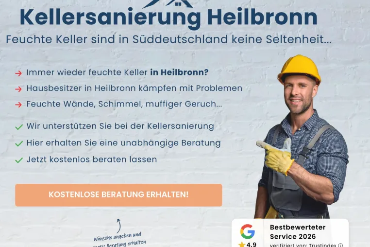 Bild: Schimmelsporen und Bausubstanzschäden: WTA-zertifizierter Fachbetrieb für Kellersanierung in Heilbronn