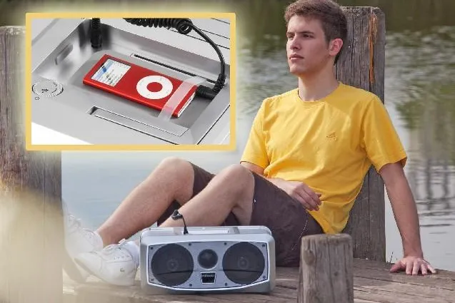 Bild: So wird der MP3-Player zum „Ghettoblaster“ - Mobiles Lautsprecher-System mit Power