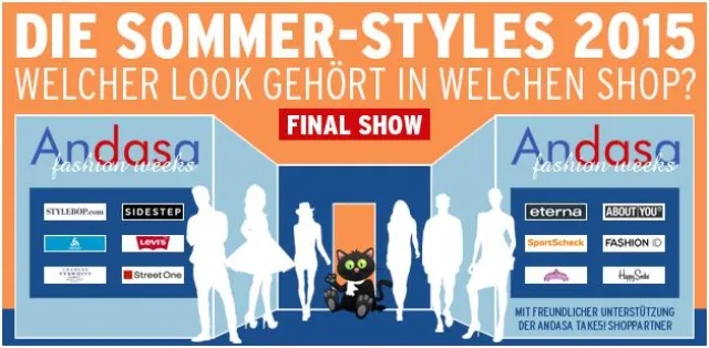 Streetware, Joop für´s Volk und echte Luxusbrands – Andasa präsentiert 'The Final Show' Bild: Streetware, Joop für´s Volk und echte Luxusbrands – Andasa präsentiert 'The Final Show'