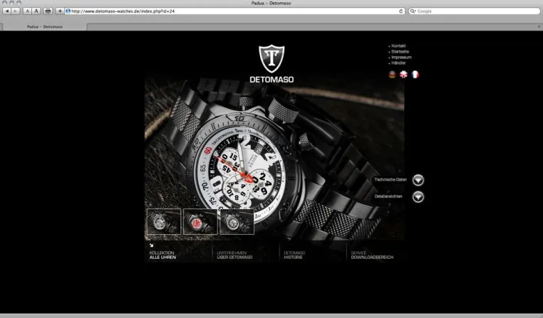 DETOMASO-Herrenuhren: sportlich-maskuline Modelle in italienischem Design Bild: DETOMASO-Herrenuhren: sportlich-maskuline Modelle in italienischem Design