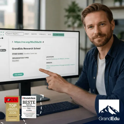 GrandEdu erreicht internationalen Meilenstein: Aufnahme in das Research Organization Registry (ROR) Bild: GrandEdu erreicht internationalen Meilenstein: Aufnahme in das Research Organization Registry (ROR)