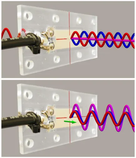 Bild: Abrupt motion sharpens x-ray pulses