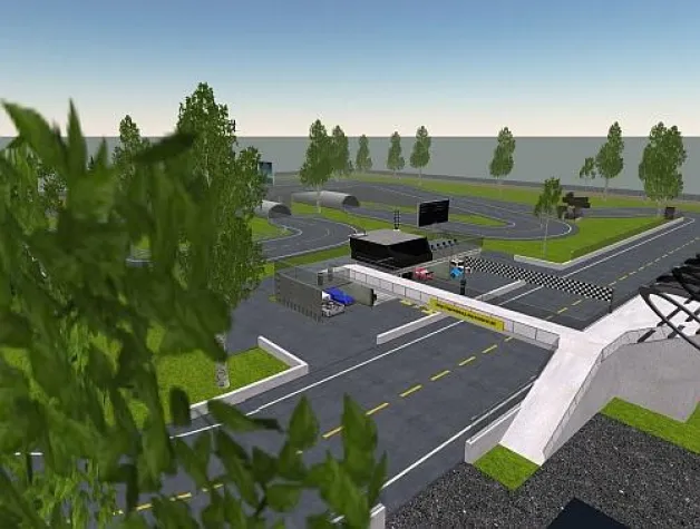Bild: Second Life: PLUSX.de unterstützt 1. offizielles Rennen auf dem MyControl Speedway