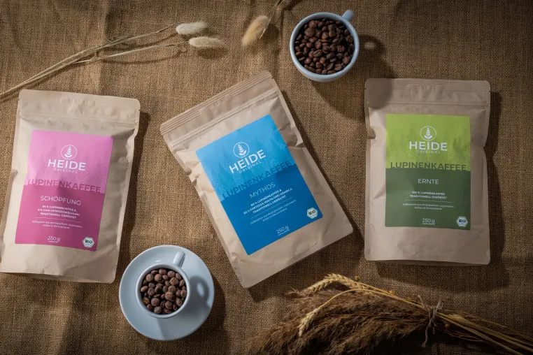 Bild: Fortezza bringt mit HEIDE original eine Kaffeeinnovation aus heimischen Süßlupinen auf den Markt