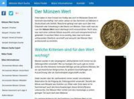 Bild: Einmalig im Internet - Die Münzen Wert Suche von muenzenwert.de