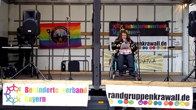 Randgruppenkrawall-Behindertenprotest Bild: Randgruppenkrawall-Behindertenprotest