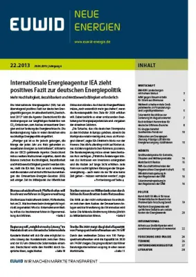 Bild: Internationale Energieagentur IEA zieht positives Fazit zur deutschen Energiepolitik