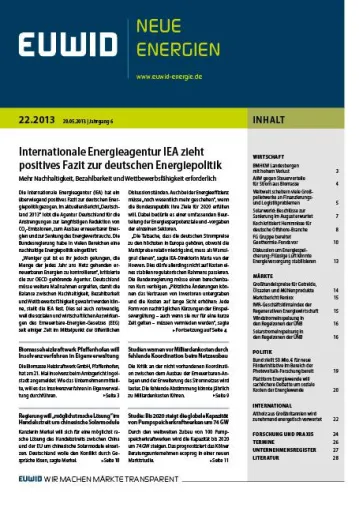 Bild: Internationale Energieagentur IEA zieht positives Fazit zur deutschen Energiepolitik